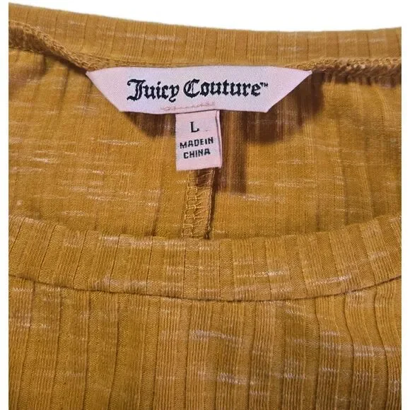 Burnt Orange Ribbed Knit Balloon Sleeve Casual Top Women’s Size L - Picture 6 of 8